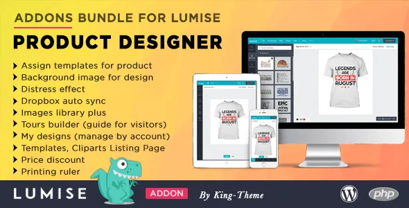 addons bundle for lumise product designer