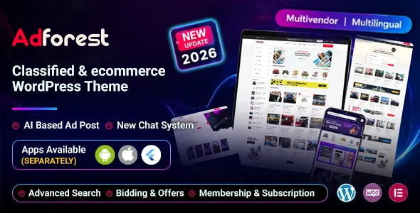 adforest classified ads wordpress theme