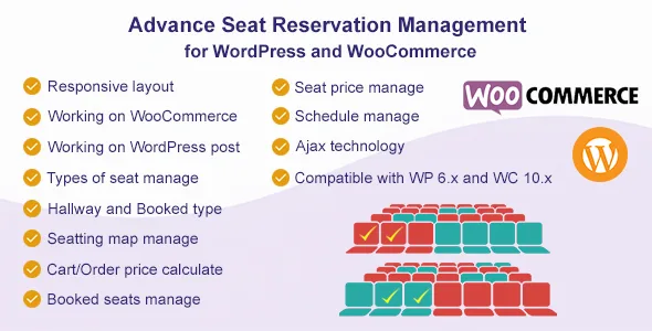advance seat reservation management for woocommerce