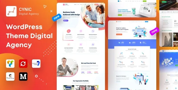 agency cynic digital agency startup agency creative agency wordpress theme