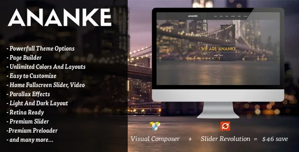 ananke one page parallax wordpress theme