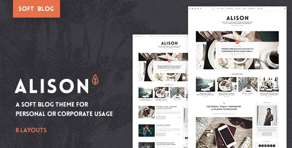 anne alison soft personal blog theme