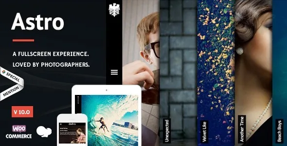 astro photography wordpress theme