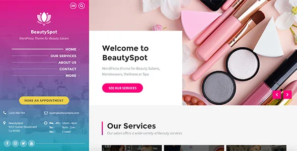 beautyspot wordpress theme for beauty salons