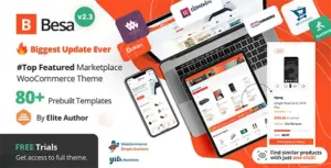 Besa – Elementor Marketplace WooCommerce Theme