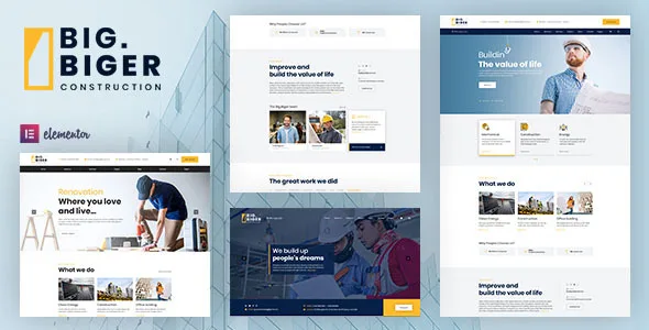 bigger construction wordpress theme
