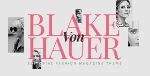 Blake von Hauer – Editorial Fashion Magazine Theme