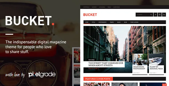 bucket a digital magazine style wordpress theme