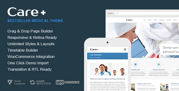 care medical and health blogging wordpress theme