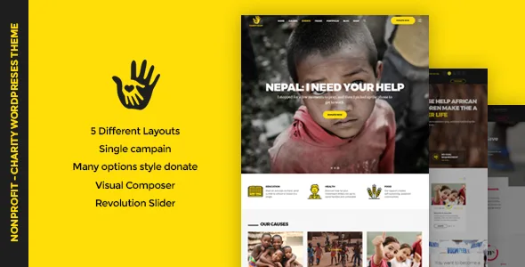 charityheart charity responsive wordpress theme