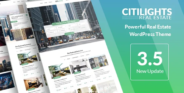citilights real estate wordpress theme