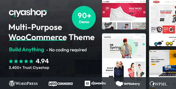 ciyashop responsive multi purpose woocommerce wordpress theme