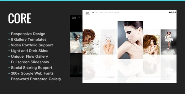 core minimalist photography portfolio