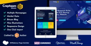 Creptaam – Bitcoin, ICO Landing and Cryptocurrency