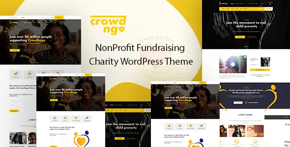 crowdngo fundraising charity wordpress theme