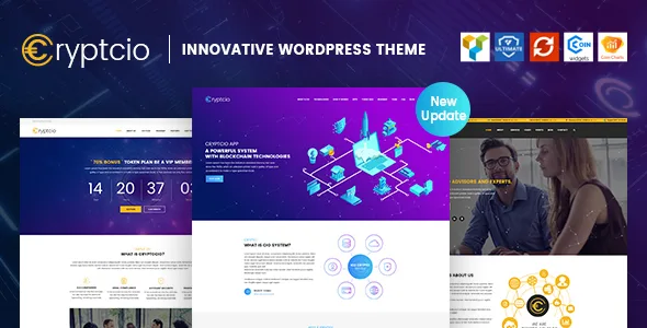 cryptcio innovative wordpress theme