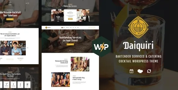 daiquiri bartender services catering cocktail wordpress theme