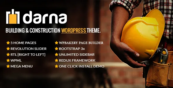 darna building construction wordpress theme