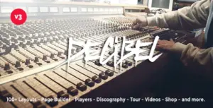 Decibel – Professional Music WordPress Theme