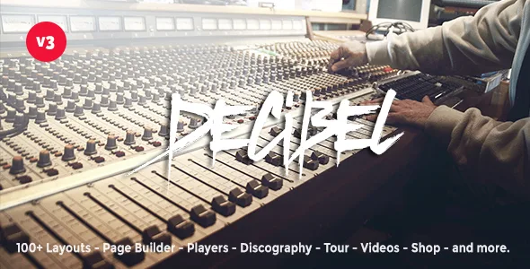 decibel professional music wordpress theme
