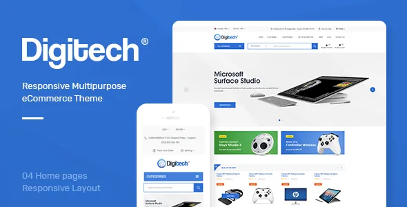 digitech technology theme for woocommerce wordpress