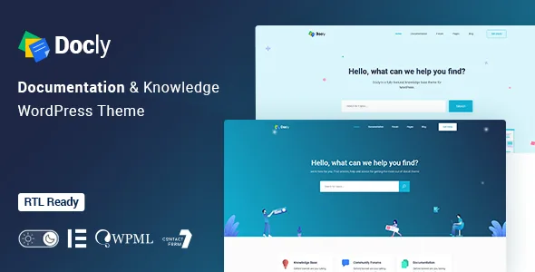docly documentation and knowledge base wordpress theme with bbpress helpdesk forum