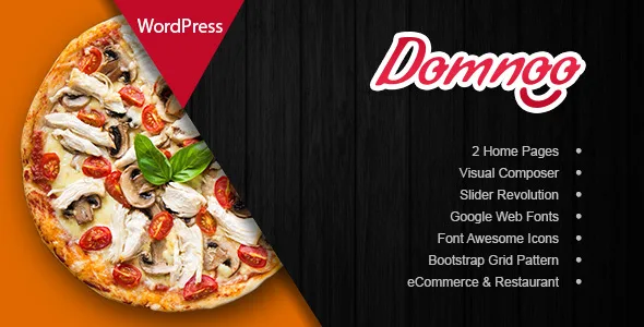 domnoo pizza restaurant wordpress theme