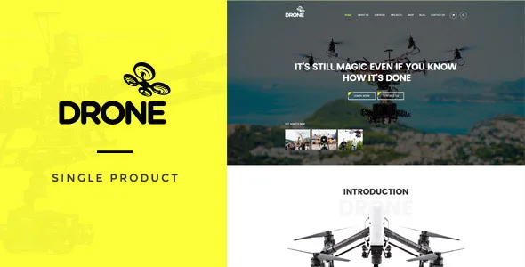 drone single product wordpress theme