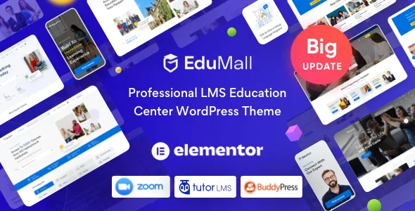 edumall professional lms education center wordpress theme