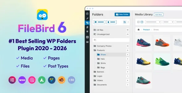 filebird wordpress media library folders