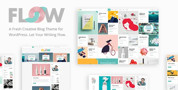 flow a fresh creative blog theme