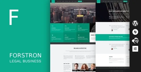 forstron legal business wordpress theme