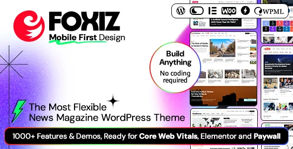 foxiz wordpress newspaper news and magazine