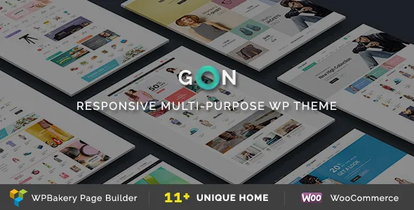 gon responsive multi purpose wordpress theme