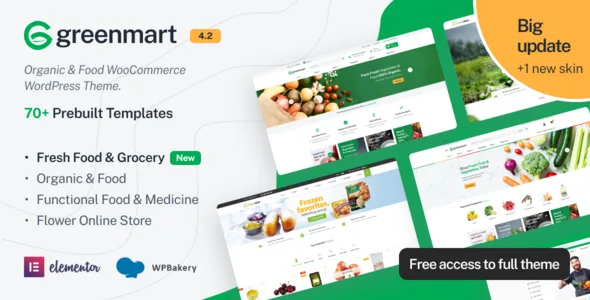 greenmart organic food woocommerce wordpress theme