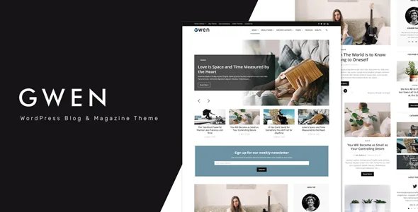 gwen creative personal wordpress blog theme