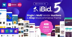 iBid – Multi Vendor Auctions WooCommerce Theme