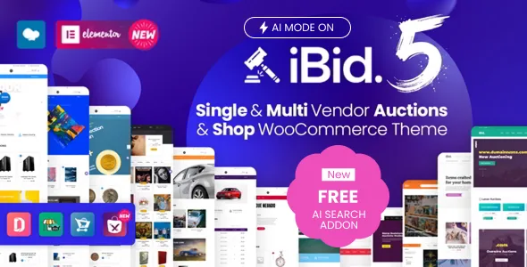 ibid multi vendor auctions woocommerce theme