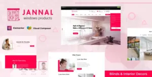 Jannal – Windows Curtains & Doors Service WordPress Theme