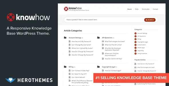 knowhow a knowledge base wordpress theme