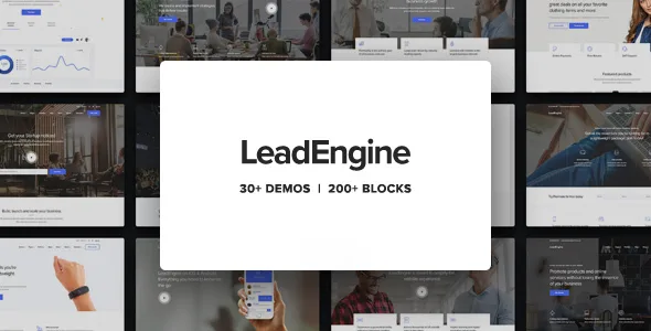 leadengine multi purpose wordpress theme with page builder