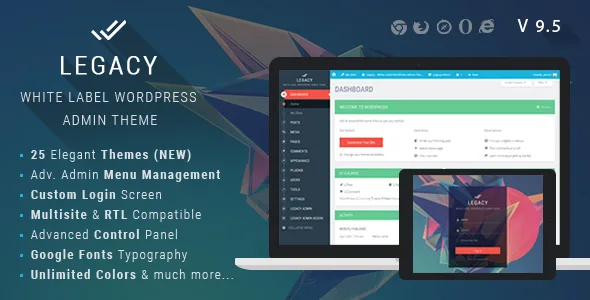 legacy white label wordpress admin theme