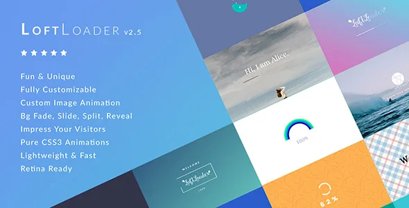 loftloader pro preloader plugin for wordpress