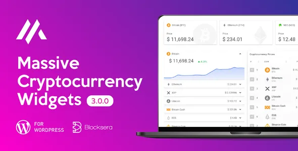 massive cryptocurrency widgets crypto plugin