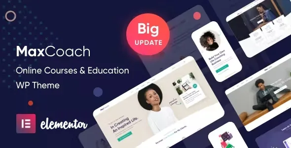 maxcoach online courses personal coaching education wp theme