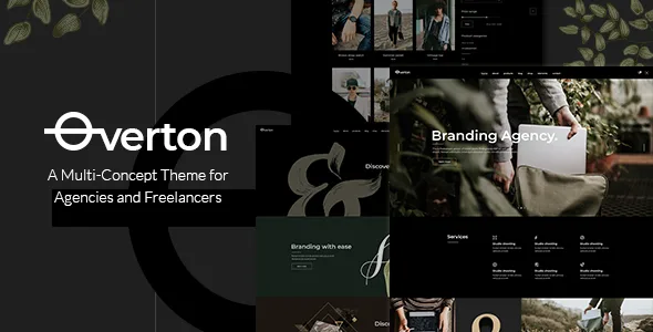 overton creative theme for agencies and freelancers