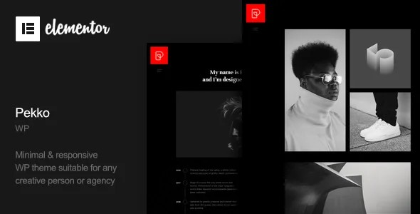 pekko minimal dark wordpress theme