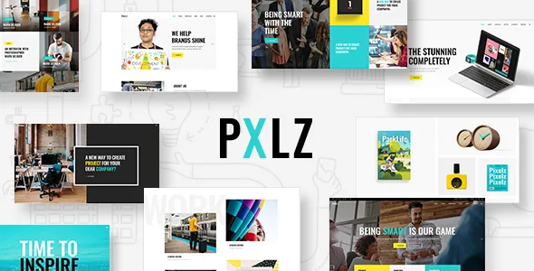 pxlz creative design agency theme