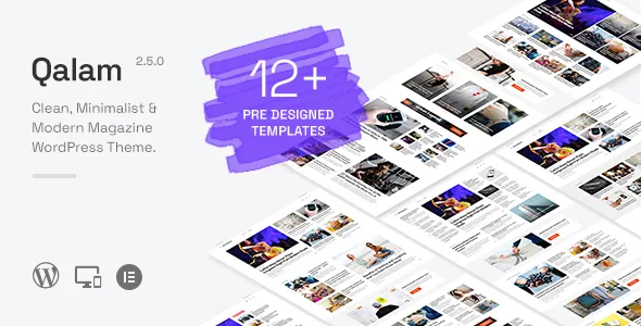 qalam newspaper and magazine wordpress theme
