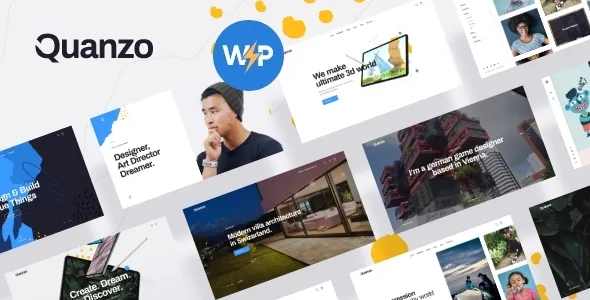 quanzo personal portfolio wordpress theme